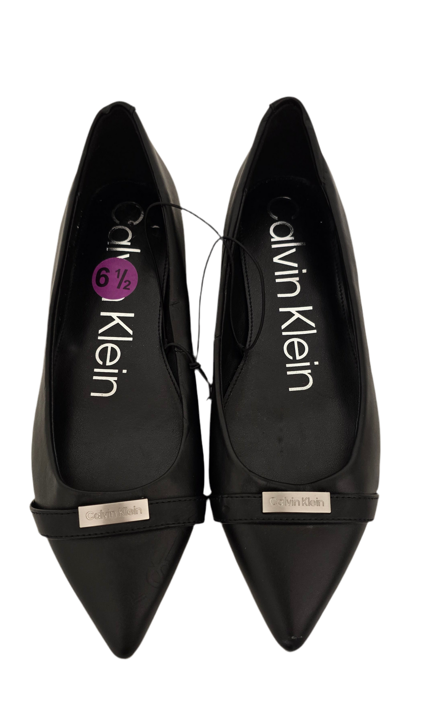 calvin klein black flats – size 6.5
