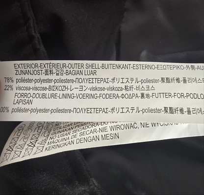 Zara Man Black Biker-Style Jacket – Size XL