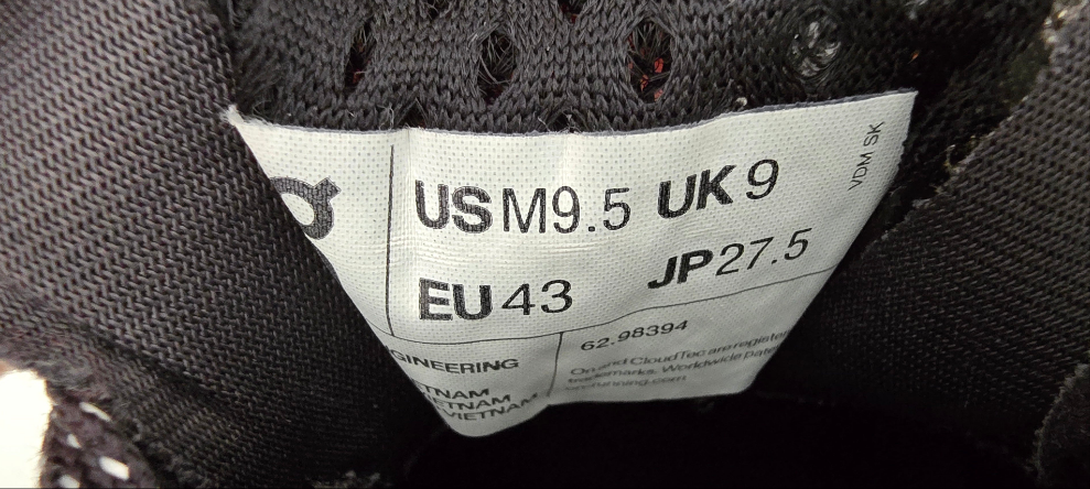 on cloudmonster lumos running shoes - black (men’s us 9.5 / eu 43)
