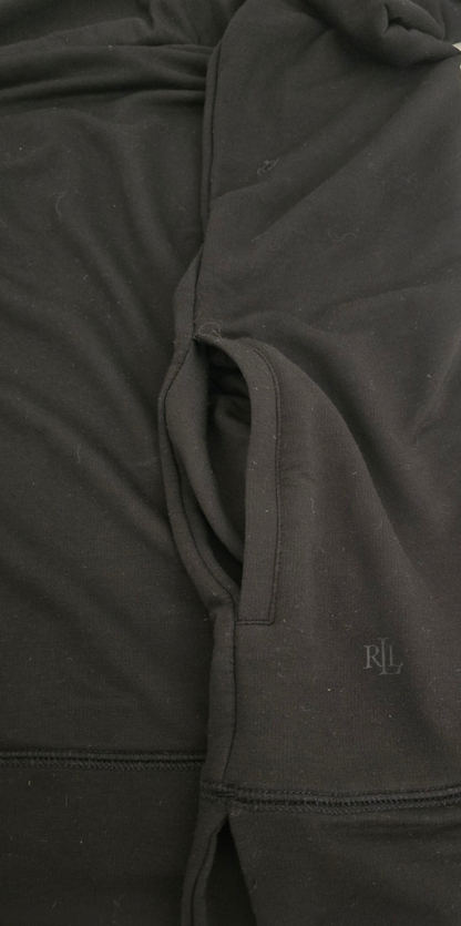 Lauren Ralph Lauren Women’s Black Cowl Neck Top with Pockets - Size L