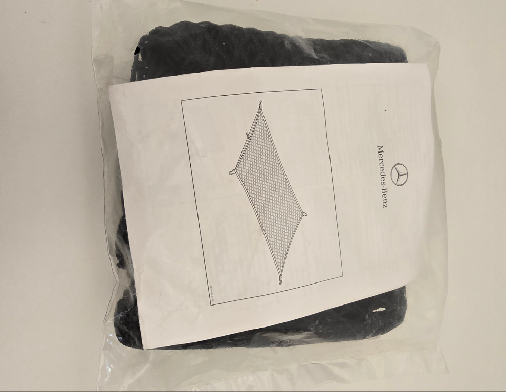 mercedes-benz oem luggage cargo net – part # a2138602901 (new)