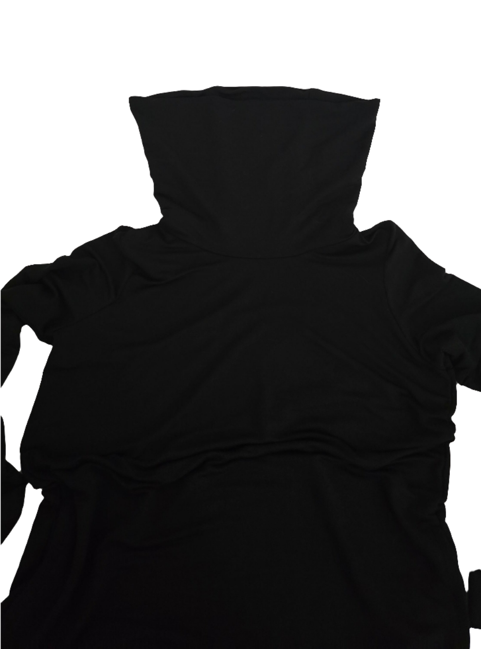 lauren ralph lauren women’s black cowl neck top with pockets - size l