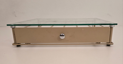 Gold Coffee Pod Storage Drawer with Glass Top – Elegant & Practical