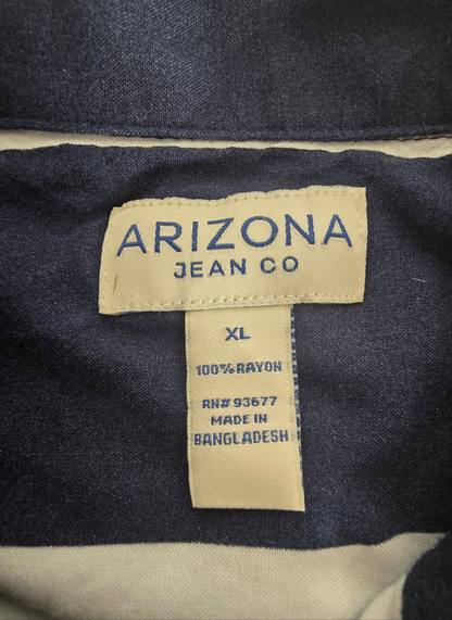 Arizona Jean Co. Men’s Vertical Stripe Shirt – Size XL