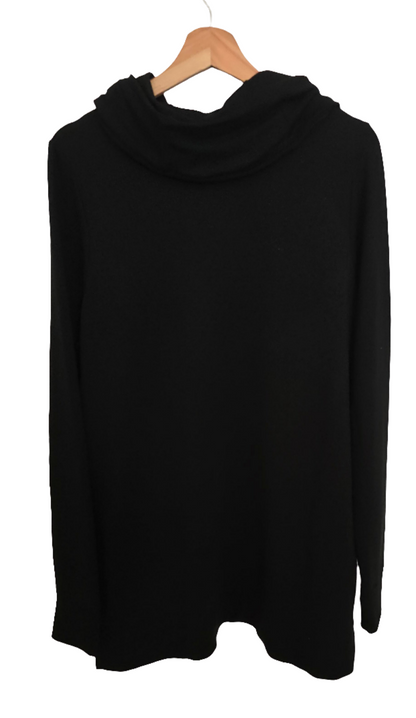 Lauren Ralph Lauren Women’s Black Cowl Neck Top with Pockets - Size L