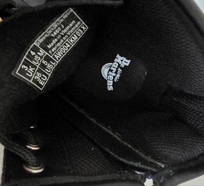 Dr. Martens Black Leather Combat Boots – Women’s Size 4 US (EU 36)