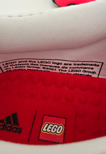 Adidas x LEGO UltraBoost Running Shoes - White/Red - Size 8.5 US