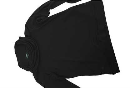 Lauren Ralph Lauren Women’s Black Cowl Neck Top with Pockets - Size L