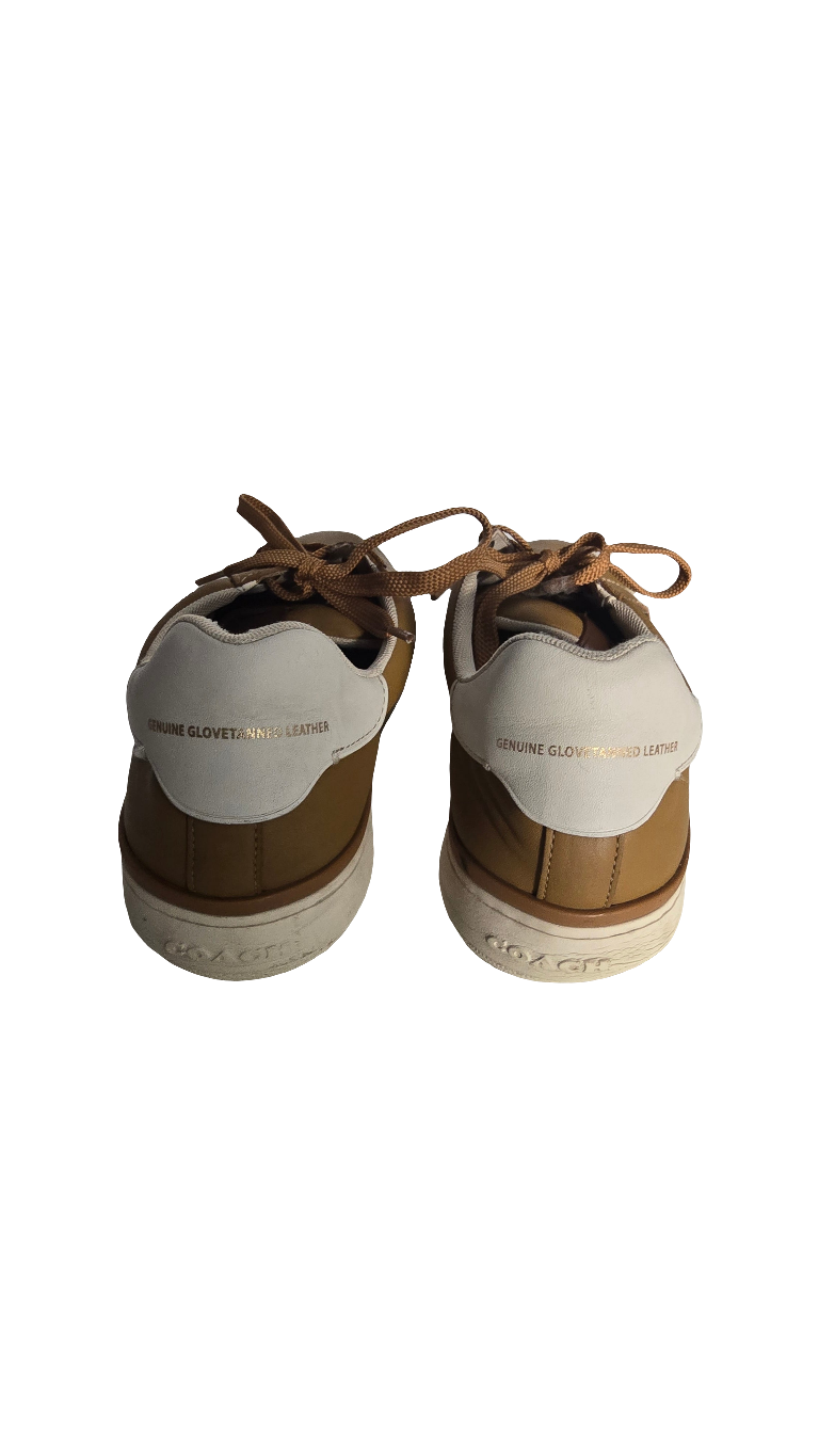 coach men’s sneakers – brown leather (size 12d us / 46 eu)