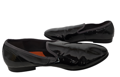 Tallia Enrico Slip-On Dress Shoes – Black Patent (Size 12, Pre-Owned)