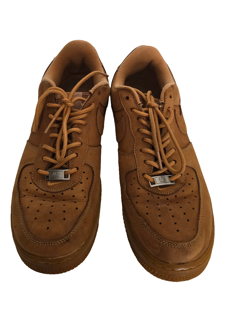 nike air force 1 x supreme flax brown dn1555-200 - size 8.5 us / 42 eu / 40 br