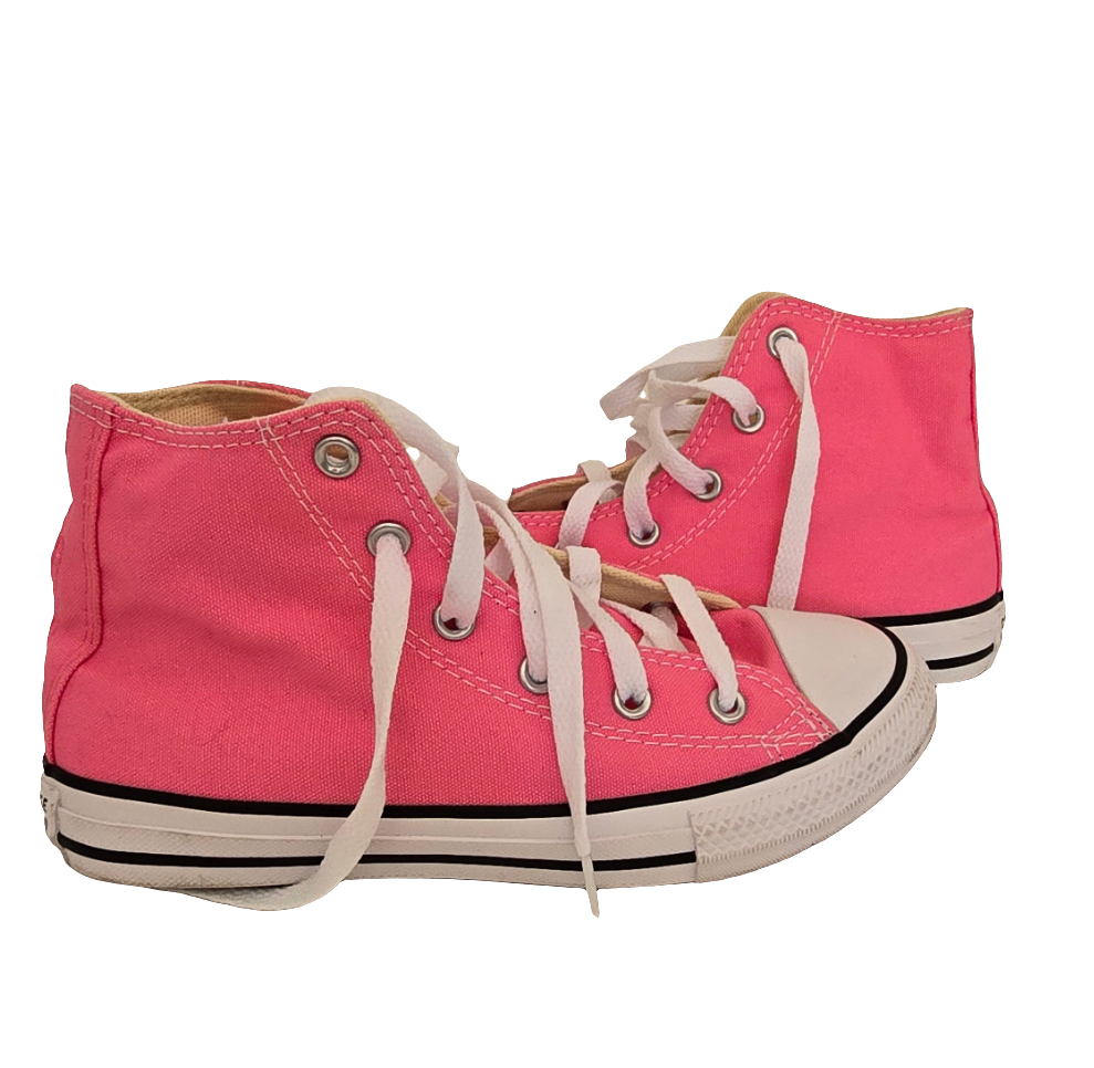 converse all star youth hi-top - pink canvas (size 1.5 y / eu 33) - new without box