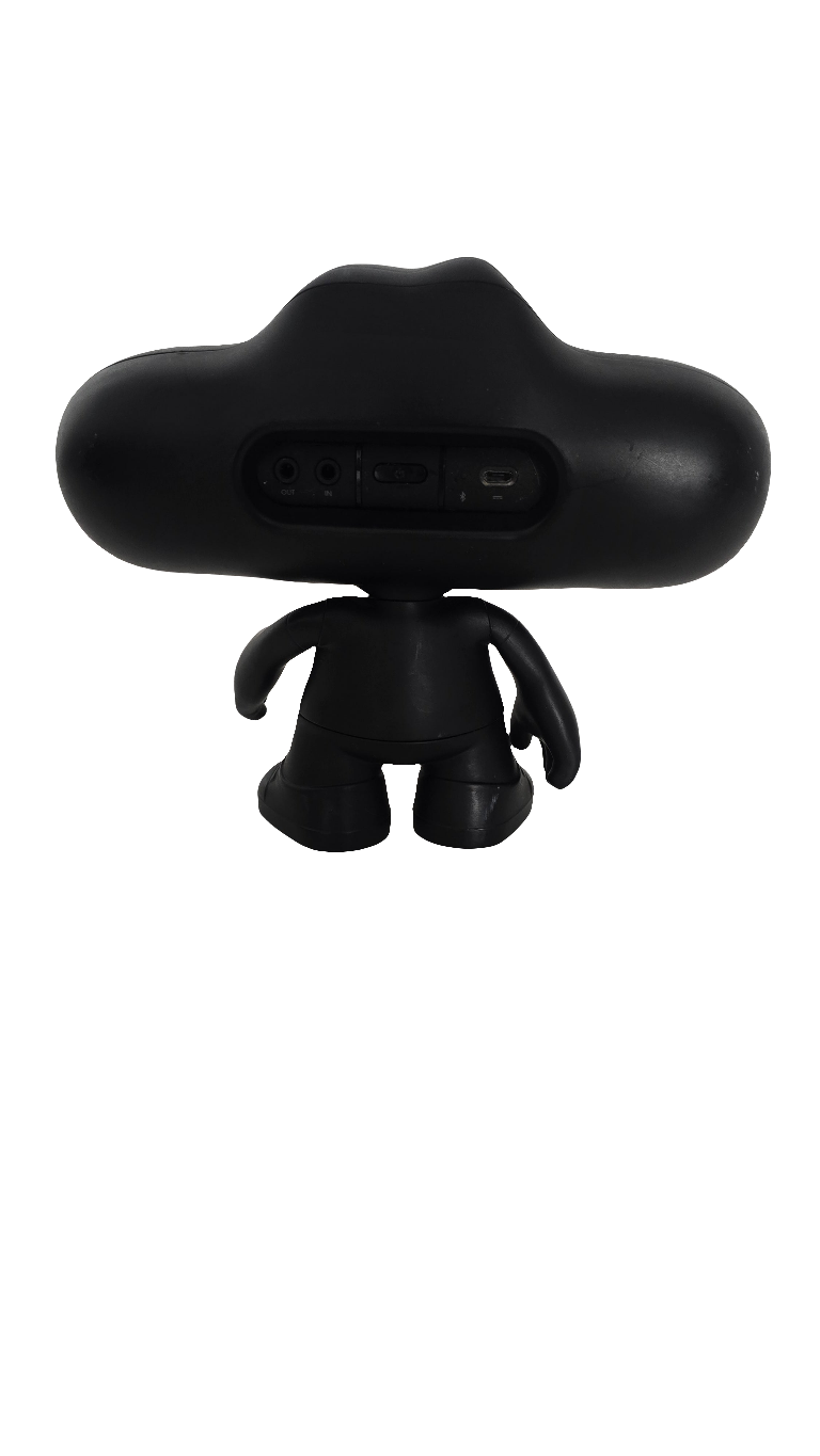 beats pill portable speaker with “pill dude character” stand – for parts only