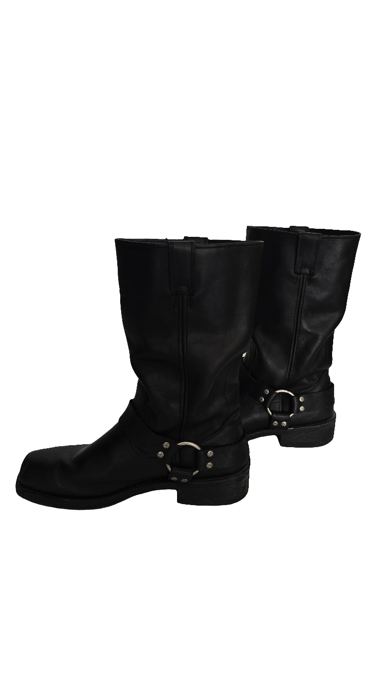 harley-davidson men’s harness boots – black leather – size 10 us / 43 eu