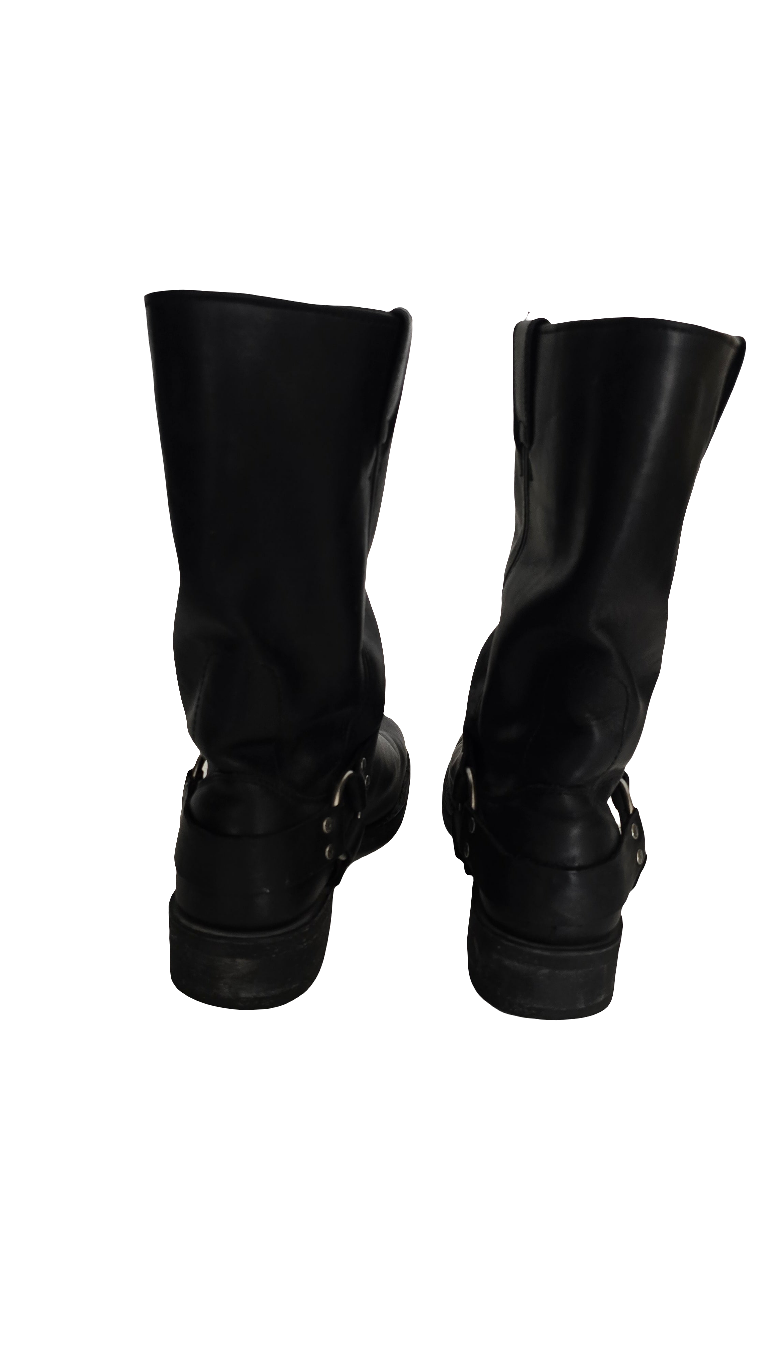 harley-davidson men’s harness boots – black leather – size 10 us / 43 eu