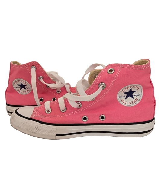 Converse All Star Youth Hi-Top - Pink Canvas (Size 1.5 Y / EU 33) - New Without Box