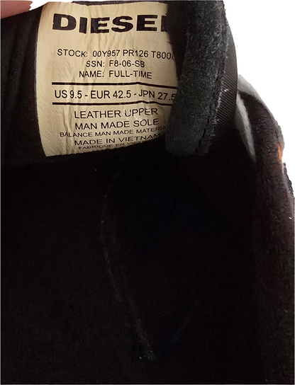 Diesel Men’s Full-Time Sneakers – Size 9.5 US / 42.5 EU