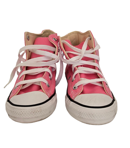 Converse All Star Youth Hi-Top - Pink Canvas (Size 1.5 Y / EU 33) - New Without Box