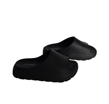 Liviara Black Slide Sandals – Size 6 / EU 37