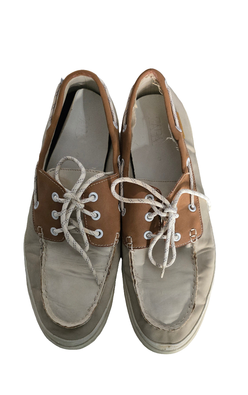 zara men’s boat shoes – size eu 46