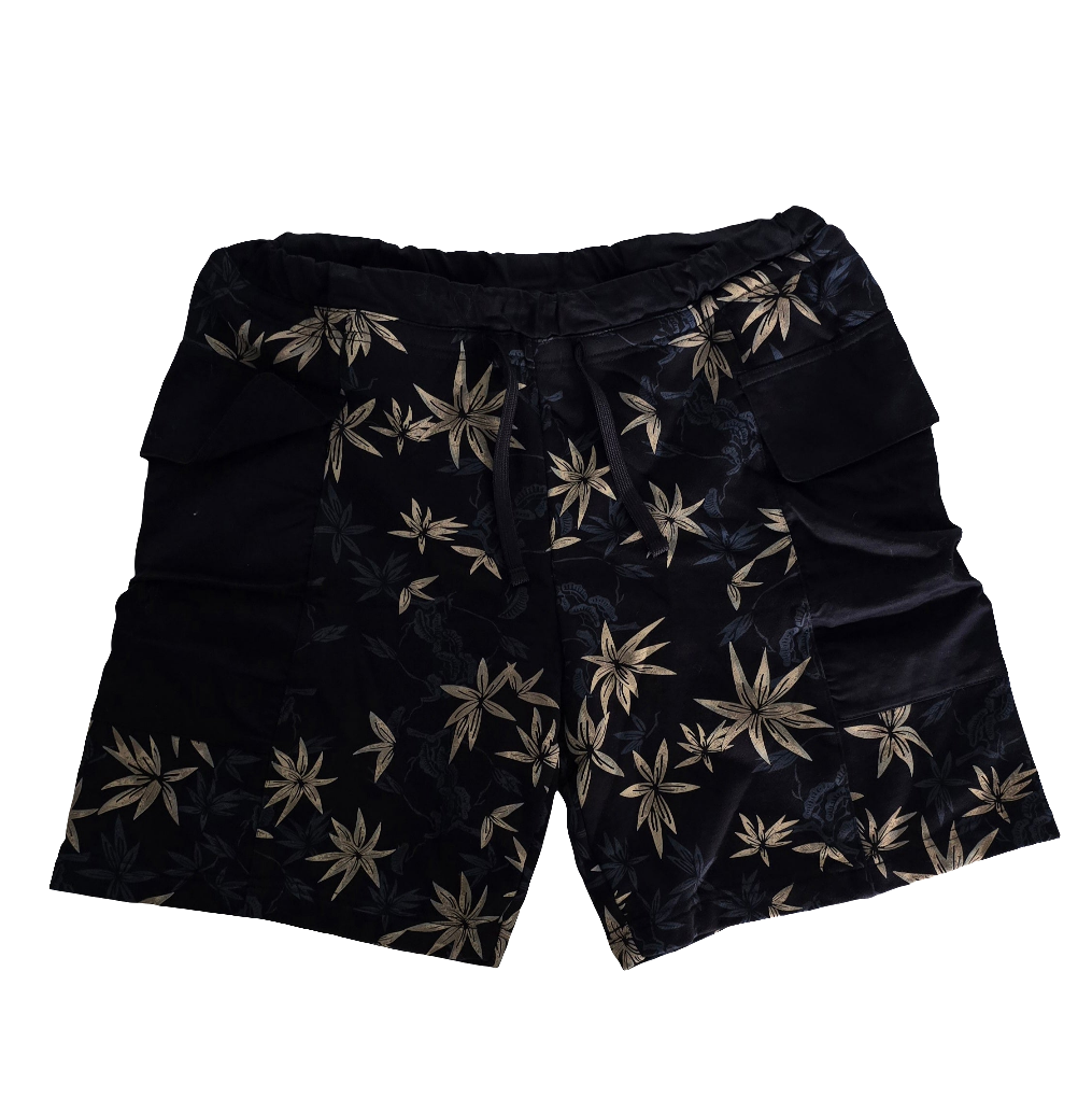 armani exchange men’s navy floral cargo shorts – size s