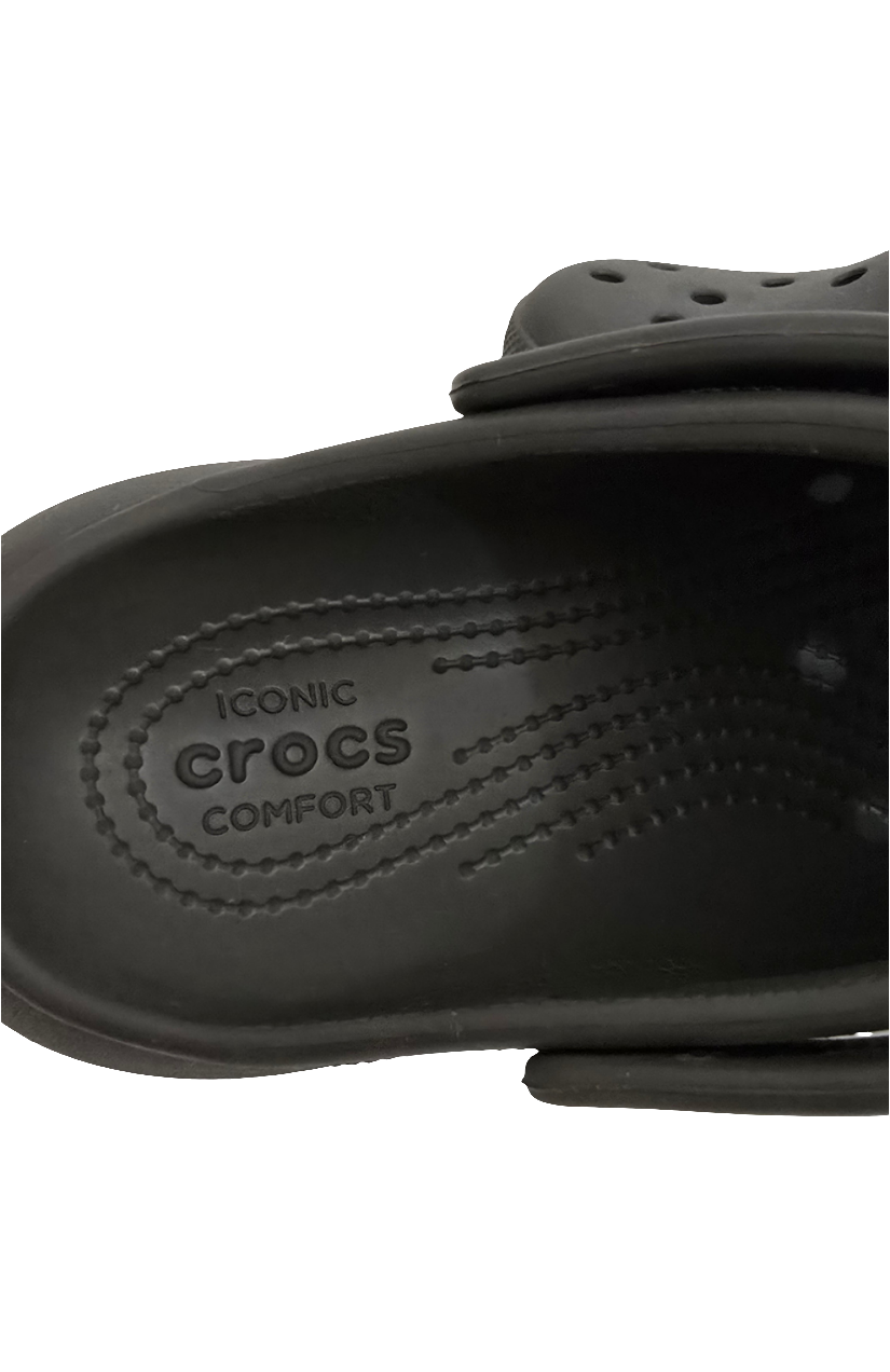 crocs classic bae clog black – women’s size 10 / men’s size 8