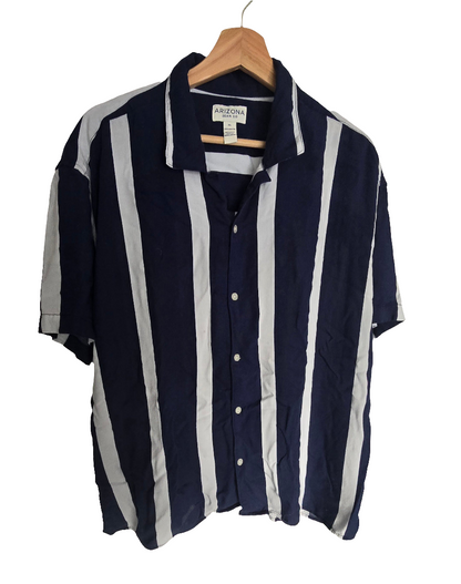 Arizona Jean Co. Men’s Vertical Stripe Shirt – Size XL