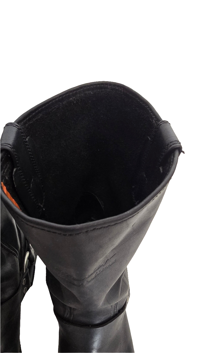 harley-davidson men’s harness boots – black leather – size 10 us / 43 eu