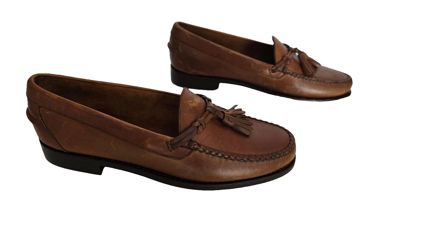 polo ralph lauren men’s leather loafers with tassels – size 13d