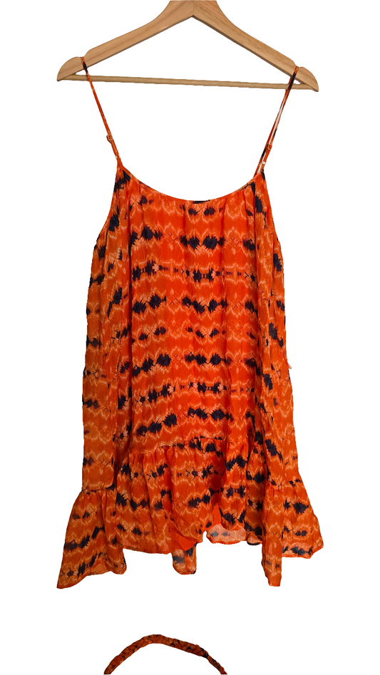 WAYF Women’s Mini Dress – Tie Dye Orange – Size M