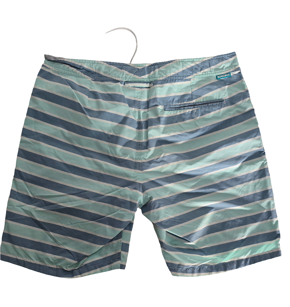 bonobos men’s striped swim shorts – size l