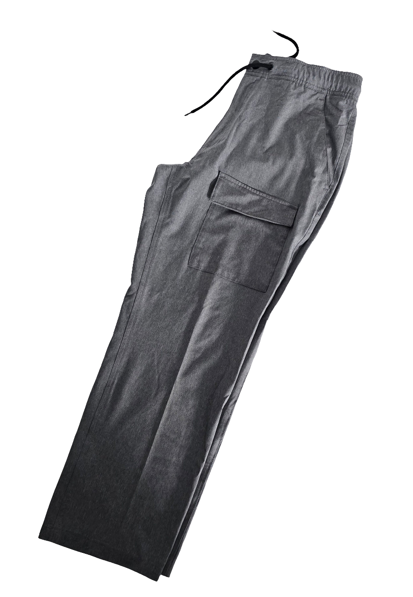 men’s gray cargo pants – size m