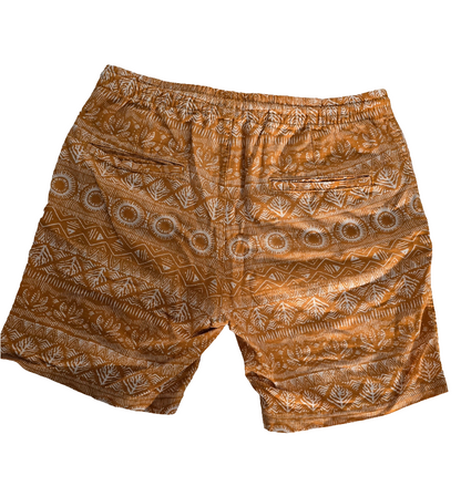 H&M L.O.G.G. Men’s Linen Blend Printed Shorts – Size M