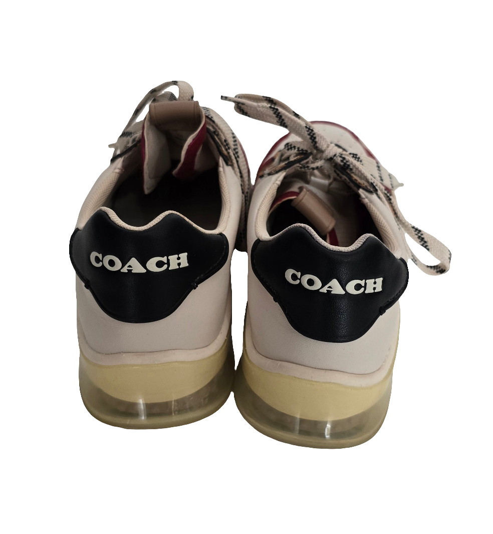 coach low-top sneakers — size 9.5b — multicolor animal print