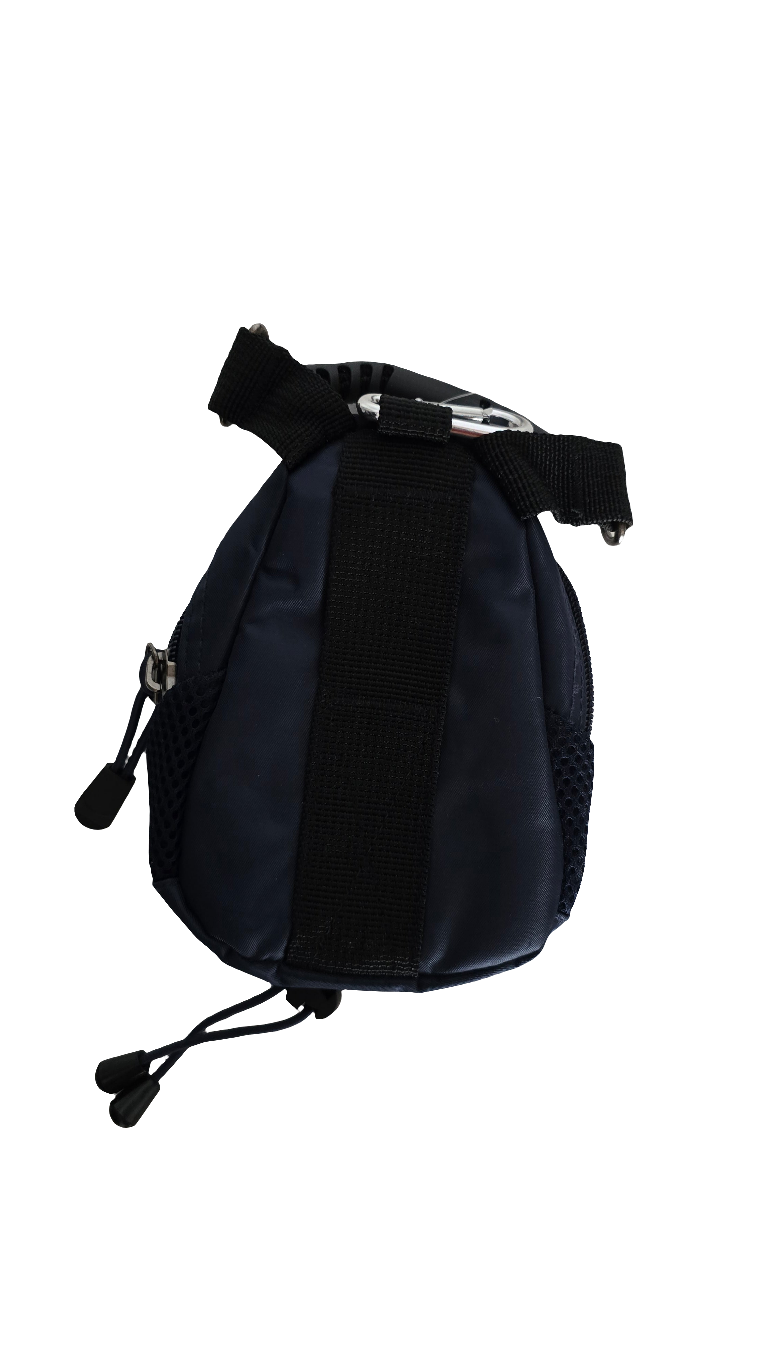 mini day pack with usa flag patch – navy blue