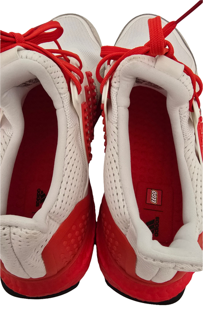 Adidas x LEGO UltraBoost Running Shoes - White/Red - Size 8.5 US