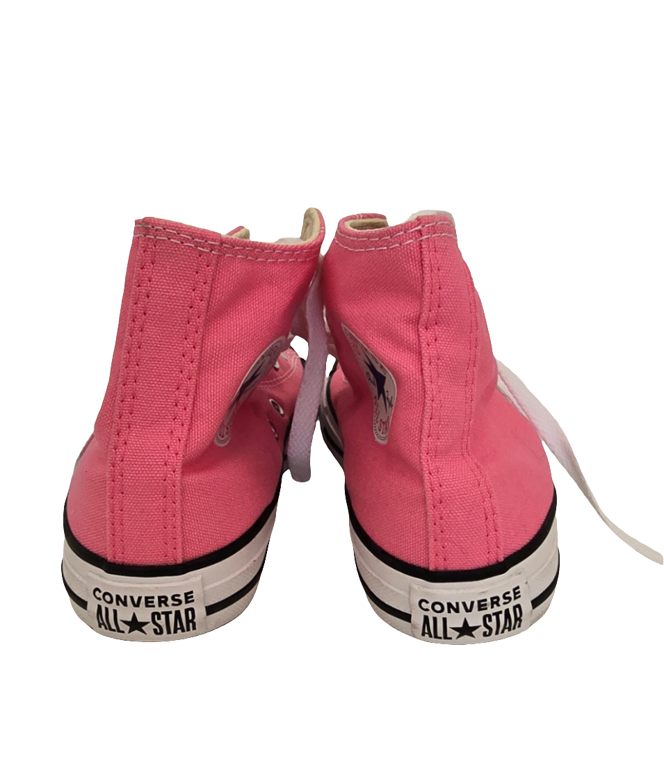 converse all star youth hi-top - pink canvas (size 1.5 y / eu 33) - new without box
