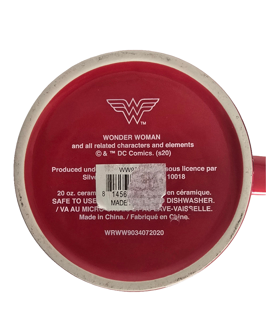 wonder woman ceramic mug – 20 oz – dc comics official