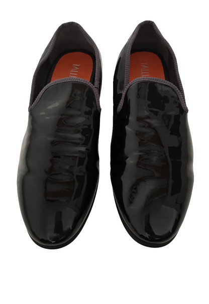 Tallia Enrico Slip-On Dress Shoes – Black Patent (Size 12, Pre-Owned)