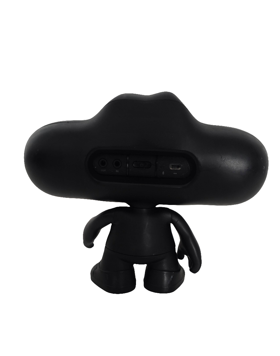 beats pill portable speaker with “pill dude character” stand – for parts only