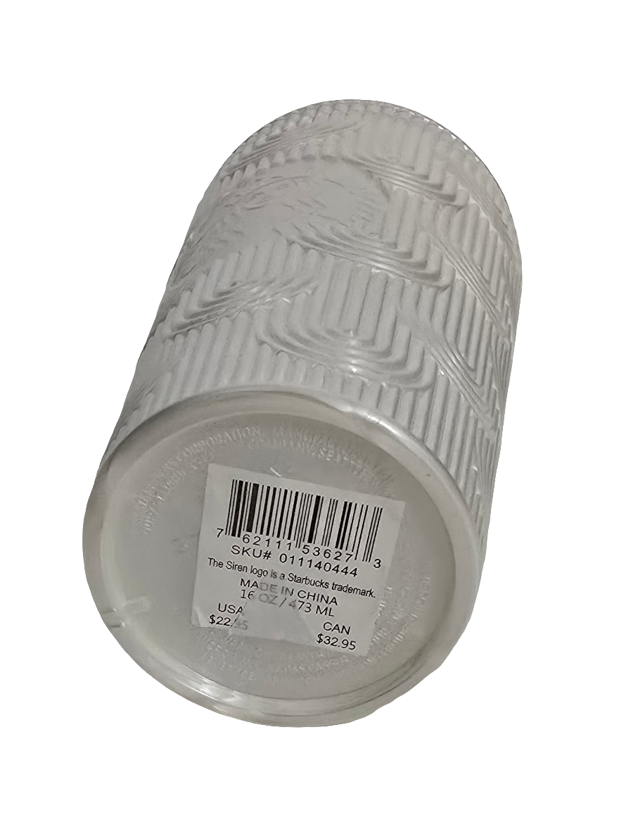 starbucks white pearl shell mermaid siren scales tumbler - 16oz / 473ml