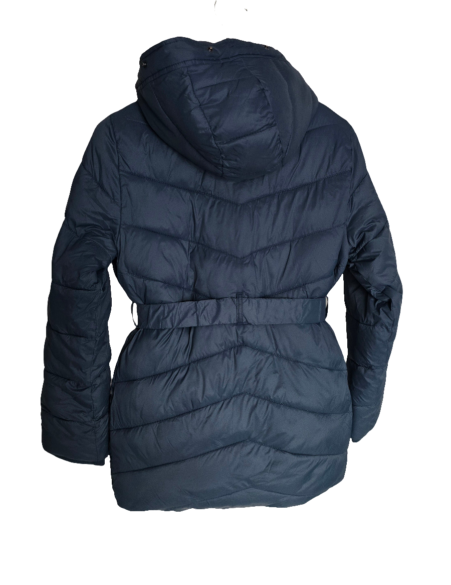 abercrombie kids belted quilted winter jacket – size 11/12
