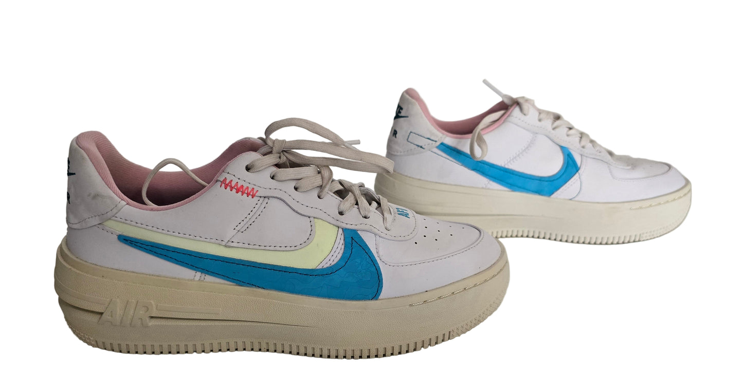 nike air force 1 shadow – white/blue/pink – size 7.5w (women’s)