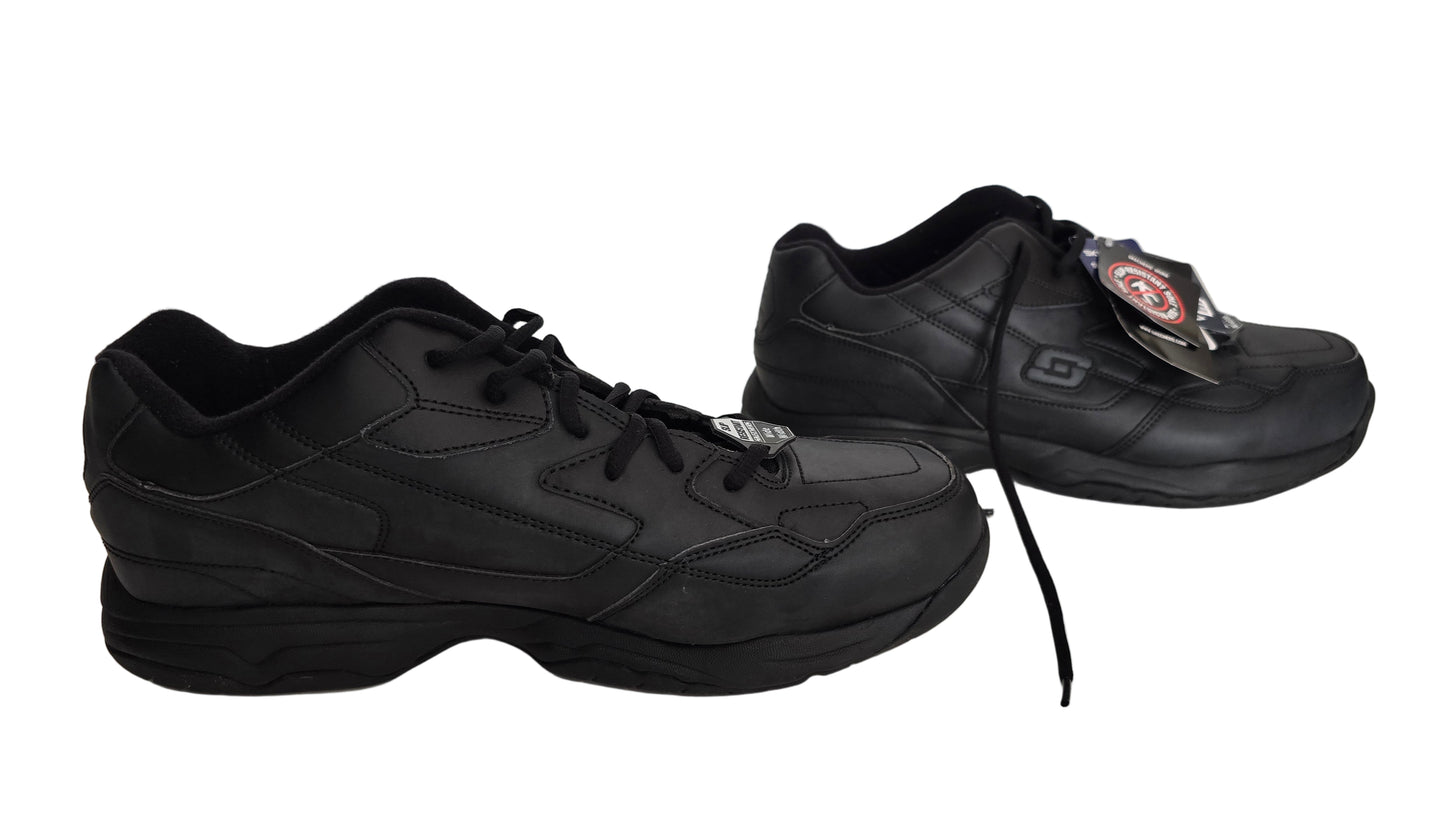skechers work slip resistant memory foam wide width black – size 13 us – sku 77032ew
