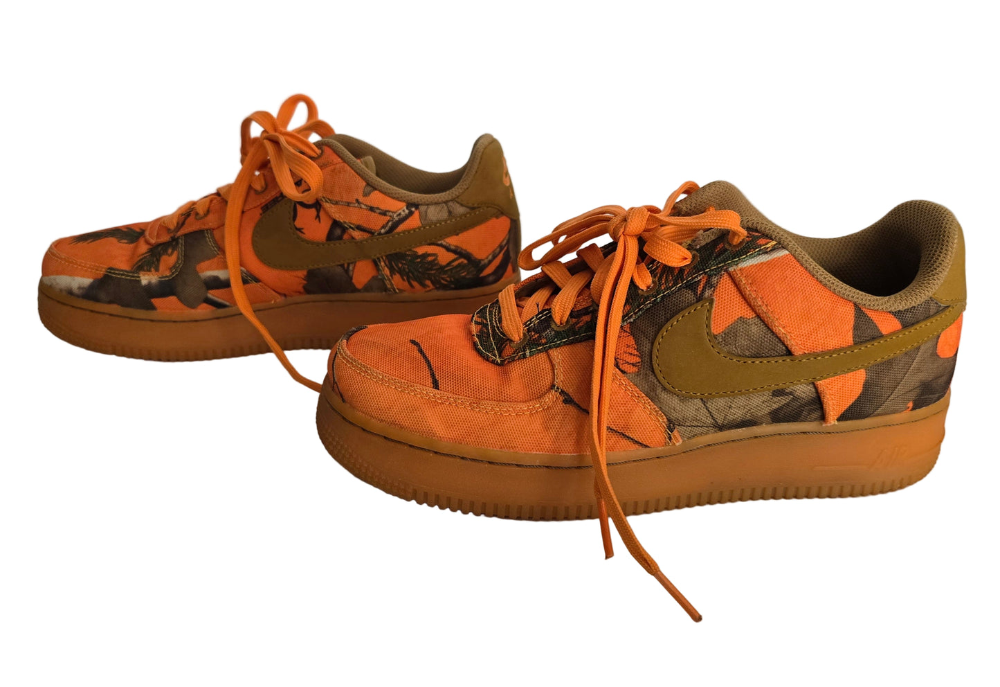 nike air force 1 low camo orange – size 6.5 us – sku: 202742828