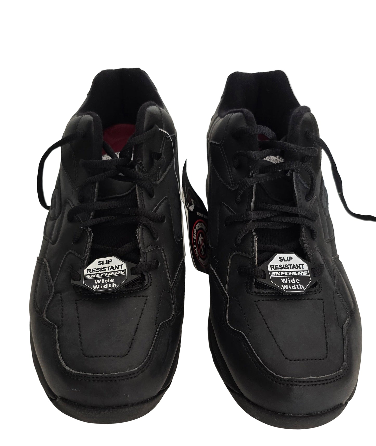 skechers work slip resistant memory foam wide width black – size 13 us – sku 77032ew
