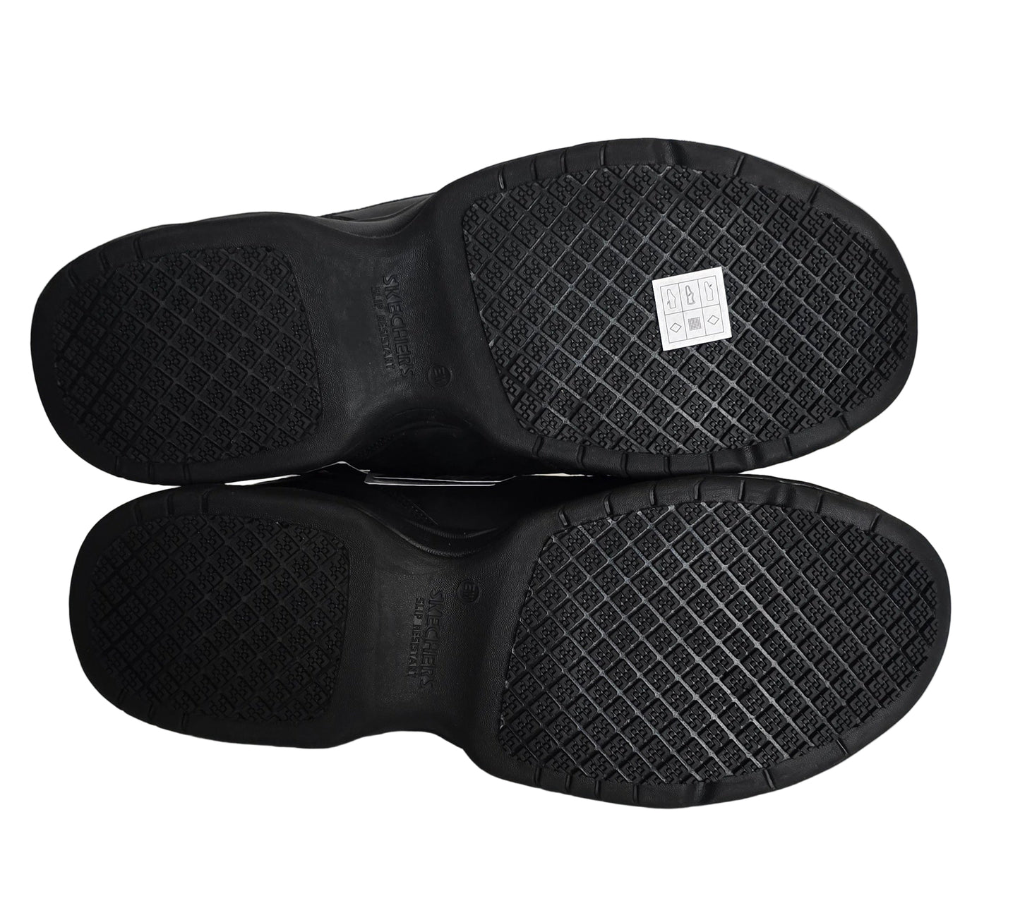 skechers work slip resistant memory foam wide width black – size 13 us – sku 77032ew