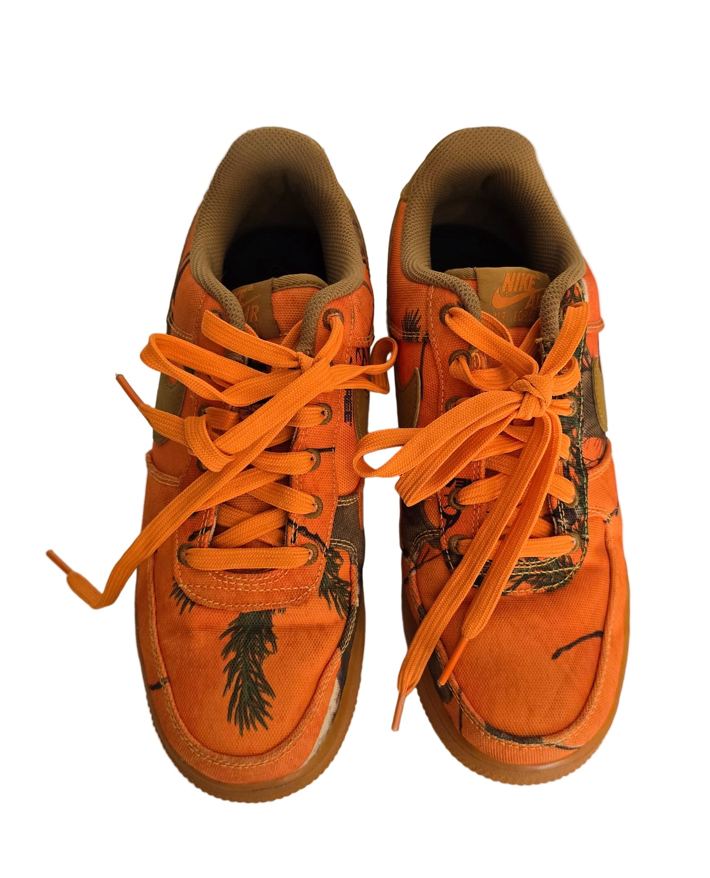 nike air force 1 low camo orange – size 6.5 us – sku: 202742828