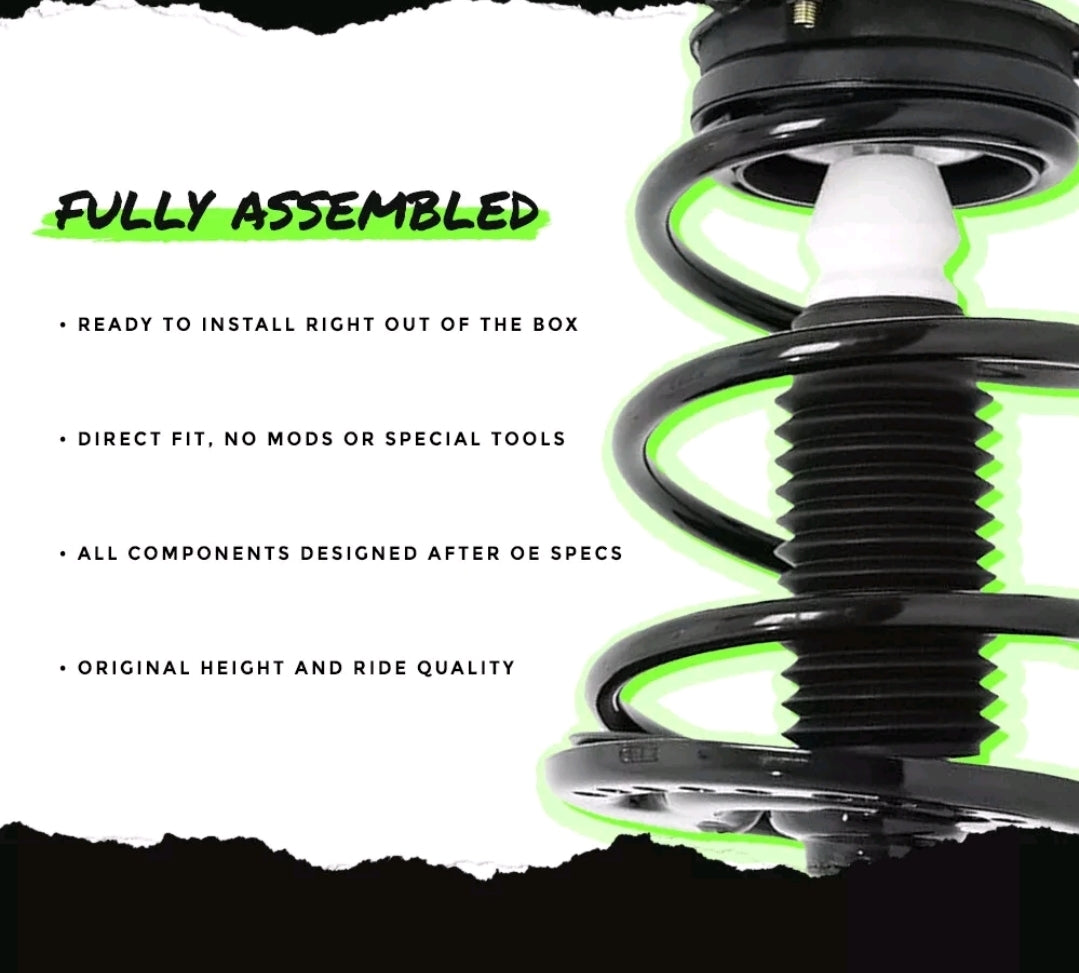 shockmasters complete front & rear strut assembly kit
fits: 2003 - 2006 mitsubishi outlander | awd & fwd | 2.4l